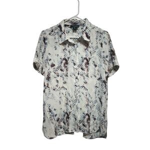 Cynthia Rowley Women's Button Up Shirt Size Large